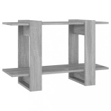 Biblioteca/Separator camera, gri sonoma, 80x30x51 cm