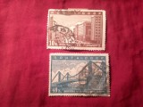 2 Timbre URSS 1939 Arhitectura Moscova , stampilate