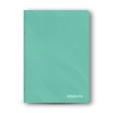 Caiet scolar A5, 48 file, matematica, colturi rotunjite, coperta plastic, culori pastelate, 70g mp