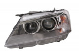 Far Bmw X3 (F25), 11.2010-, electric, tip bec D2S+LED, are motoras, omologare ECE, cu lumina pentru curbe, 63117276997; 7276997, Stanga, AL Automotive Lighting