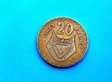 20 Francs 1977 Rwanda-RAR
