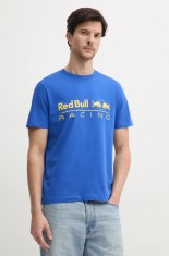 Red Bull Racing x Pepe Jeans tricou din bumbac LOGO TEE barbati, culoarea violet, cu imprimeu, RM500016