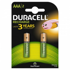 Set 2 acumulatori Duracell, tip AAA, 750 mAh foto