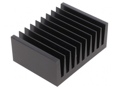 Radiator Extrudat cu Aripioare Negru 75x100x40mm foto