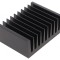 Radiator Extrudat cu Aripioare Negru 75x100x40mm