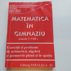 Matematica în gimnaziu. Aritmetică, algebră, geometrie. Alexandrescu, Dăneț