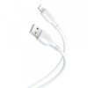 Cablu Date si Incarcare USB-A - Lightning XO Design NB103, 18W, 1m, Alb, Apple