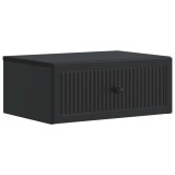 vidaXL Dulap de noapte Negru 49 x 34,5 x 20 cm Lemn prelucrat 897937