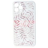 Husă iPhone 11 Pro TPU Vintage Leaves Design 02 | Toc Silicon Flexibil, Model Floral, Protecție Premium