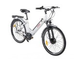 Bicicleta electrica ZT-83, motor 250W, baterie 36V 12Ah, autonomie 40 km, viteza maxima asistata 25km/h - Alb