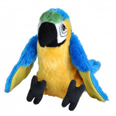 Papagal Macaw Albastru - Jucarie Plus 20 cm