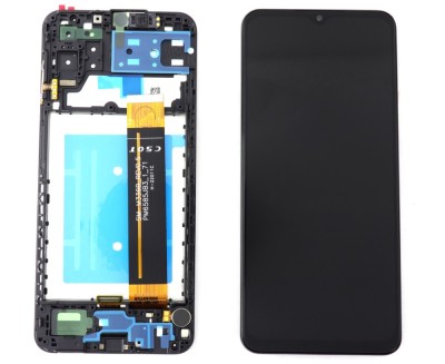 Display Samsung Galaxy A13 A137 OEM cu Rama Black Negru foto