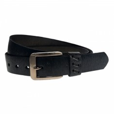 Curea barbati, casual-eleganta, din piele ecologica, latime 3.5 cm, negru - CK149N