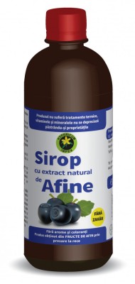 Sirop afine hipocaloric 500ml hypericum foto