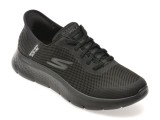 Cumpara ieftin Pantofi sport SKECHERS negri, GO WALK FLEX, din material textil