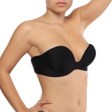 Bye Bra - Bras-Sutien Adhesiv Gala Cupă D Negru