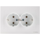 Evotools 678545 - Priza dubla 230 V sub tencuiala impamantare