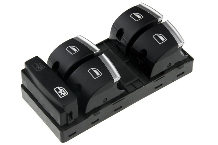 Comutator macara geam Audi A3 2003-, A6 2004-, Q7 2006-, NTY EWS-AU-014