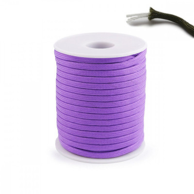 Snur Cordelina Paracord (7x3 fire) 25mx4mm Rezistenta Violet Deschis 5667 foto