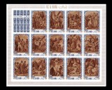 Cumpara ieftin ✅Ras Al Khaima 1970 &quot; Patimile lui Isus- Pasti &quot;, serie bloc nedantelat 14v. ,Mi. 498/511B , cota Michel 50&euro; , MNH, Nestampilat