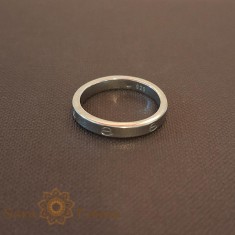 Verigheta din argint rodiat cu model Married foto