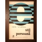 Ion Vianu - Stil și persoană