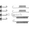 Set accesorii, saboti frana parcare MERCEDES G-CLASS (W463) (1989 - 2016) BOSCH 1 987 475 263