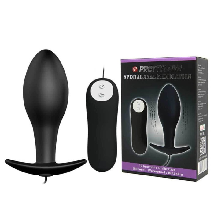 Anal Stimulation Plug 1 - Dop Anal cu Vibrație, 8,5 cm