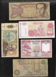 Set 5 bancnote de prin lume adunate (cele din imagini) #278, America Centrala si de Sud