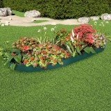 Borduri de gazon, 10 buc., verde, 65x15 cm, PP GartenMobel Dekor, vidaXL