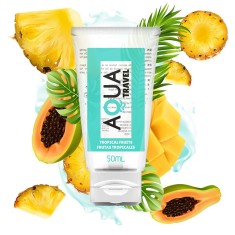 Lubrifiant Aqua Travel Aroma Fructe Tropicale 50 ml