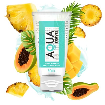 Lubrifiant Aqua Travel Aroma Fructe Tropicale 50 ml foto