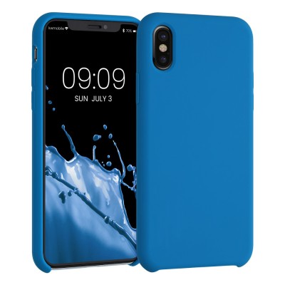 Husa pentru Apple iPhone X / iPhone XS, Silicon, Albastru, 42495.228, kwmobile foto
