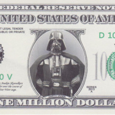 Bancnota Statele Unite ale Americii 1.000.000 Dolari 2013 - UNC ( Star Wars )