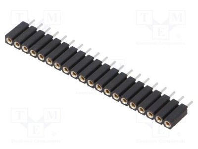 Conector şiruri pini soclu mamă 20 PIN 2,54mm THT 1x20 FISCHER ELEKTRONIK foto