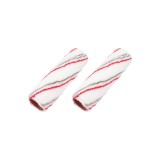 Cumpara ieftin Rezerva trafalet din blana, rosu cu gri, 180 x 65 mm, 2 buc / set