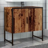 vidaXL Dulap pentru chiuvetă baie lemn vechi 60x33x60cm lemn prelucrat 857702