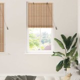 vidaXL Jaluzele și Rulouri pentru Fereastră Maro deschis 80 x 160 cm