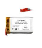 Acumulator Lithium Polymer 12208 850mAh 1S 3.7V conector JST-BEC, Akyga Battery