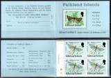 Falkland 1984, Mi #391-401**, carnet I, fauna insecte fluturi, MNH, cota 30 &euro;!, Natura, Nestampilat