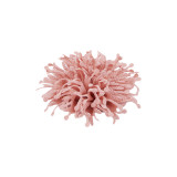 Floare textila pentru lipit sau cusut pe haine, diametru 10 cm, Roz pudrat