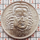 Cumpara ieftin 1318 San Marino 1000 Lire 1985 Johann S Bach tiraj 40.000 km 183 UNC argint, Europa