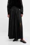 Answear.LAB fusta culoarea negru, maxi, evazati