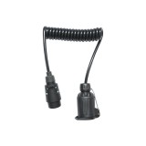 Adaptor priza remorca 7-13 pini cu cablu spiralat 2,2 m Breckner Germany