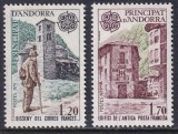 Andorra (Fr) 1979 - Europa, telecomunicații, istorie poștala, CEPT, serie neuzata