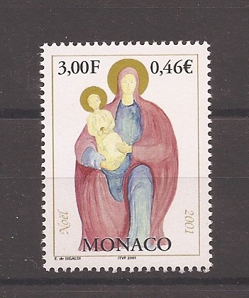 Monaco 2001 - Craciun, MNH