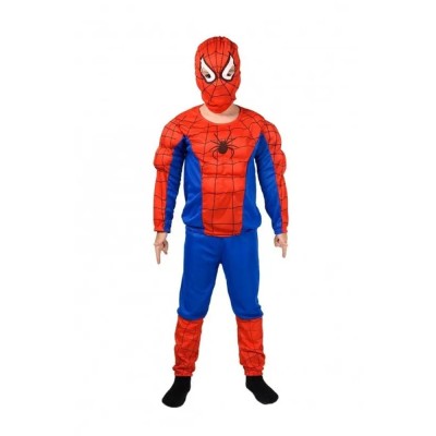 Costum clasic Spiderman KidMania&amp;reg; cu muschi pentru copii 7-9 ani 120-130 cm foto