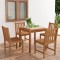 vidaXL Set de mobilier de grădină cu 5 piese, 80x80 cm, lemn masiv de tec 3059922