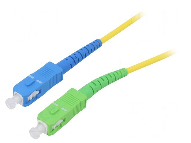 Patch Cord Fibră OS2 SC/APC SC/UPC 15m Galben