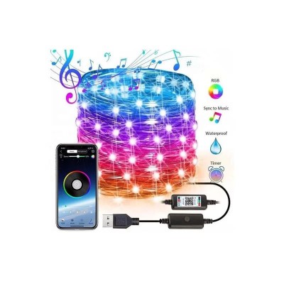 Banda USB Bluetooth smart LED , control de pe telefon , sincronizare audio foto
